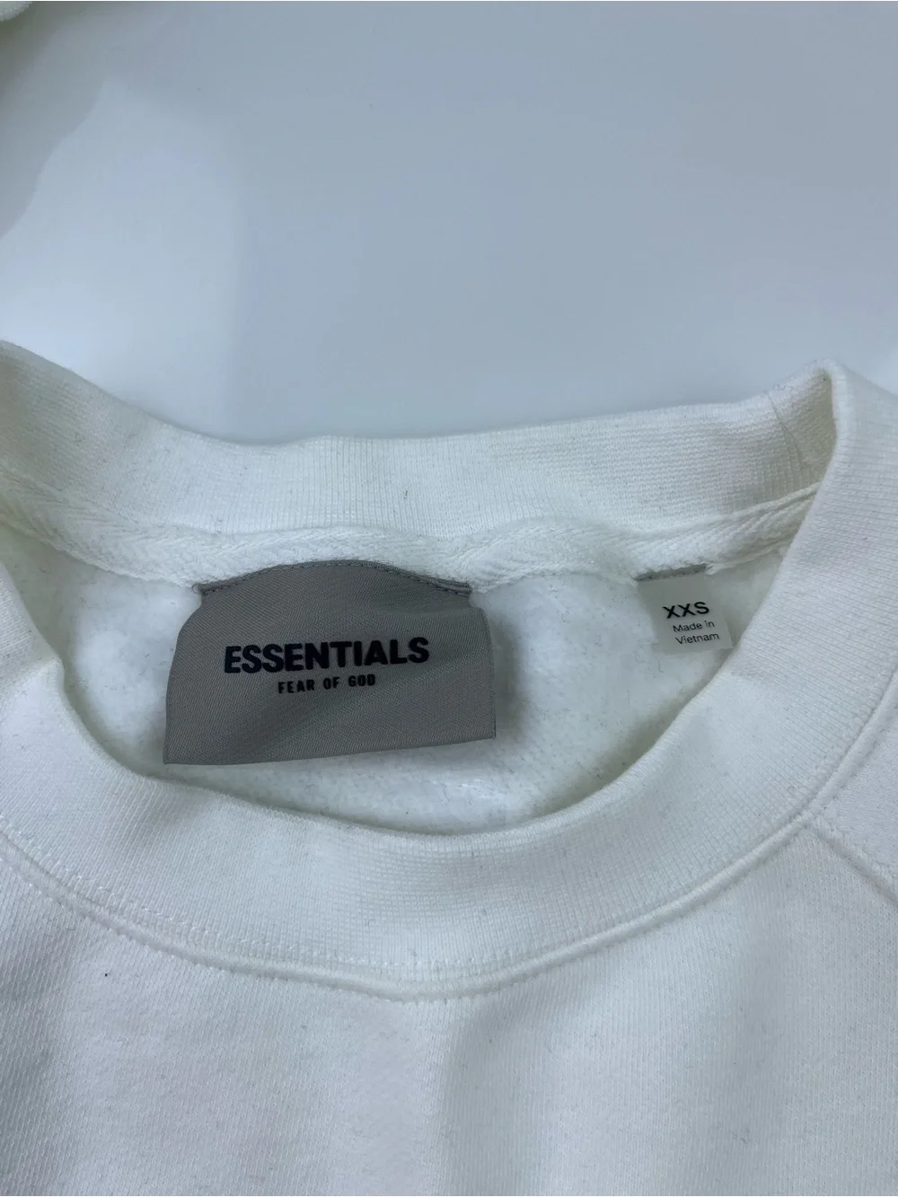 Essentials White Fleece Sweater N257-3
